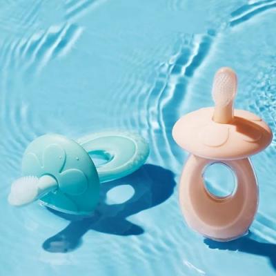 Silicone baby toothbrush